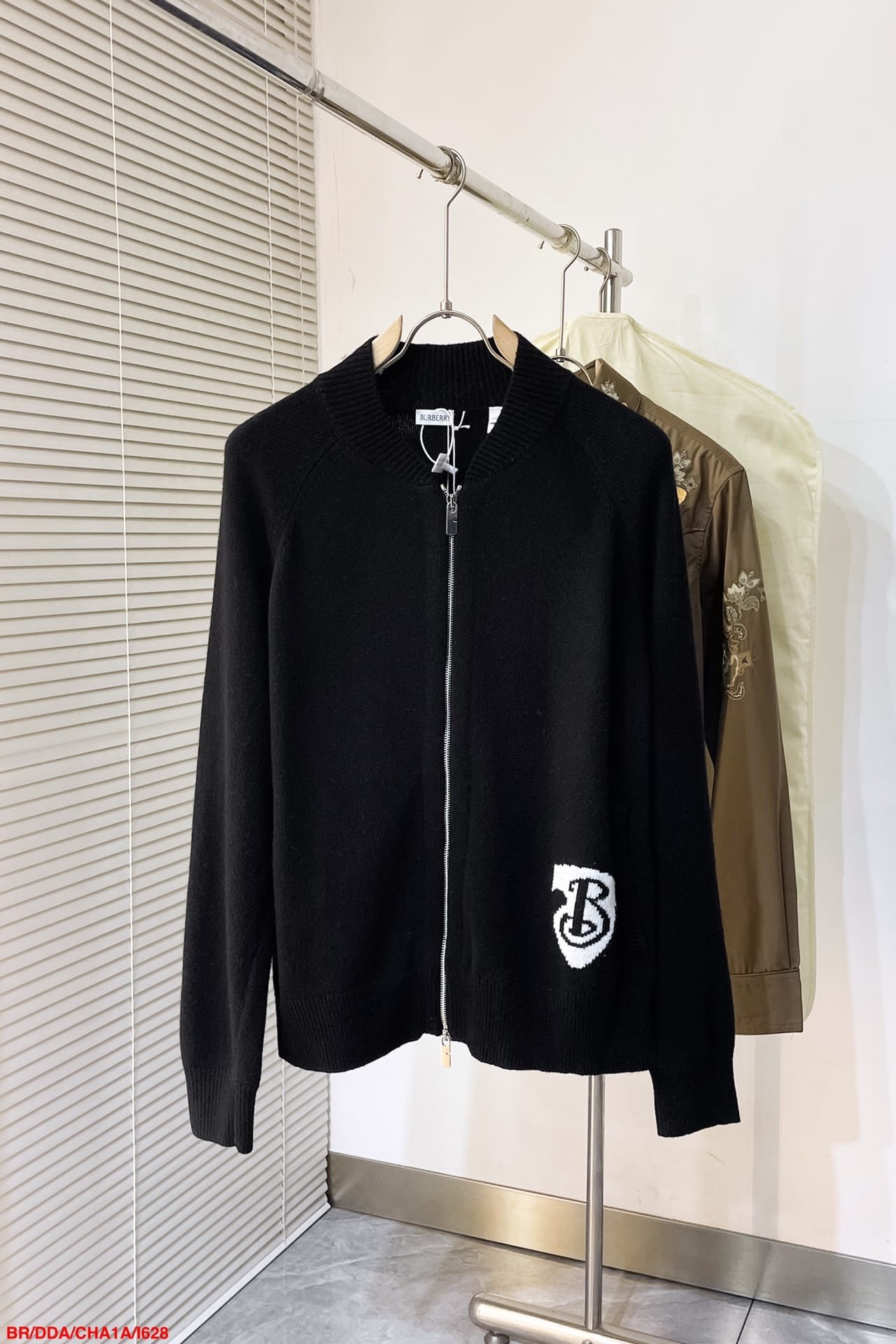 B Shield Wool Blend Bomber Jacket