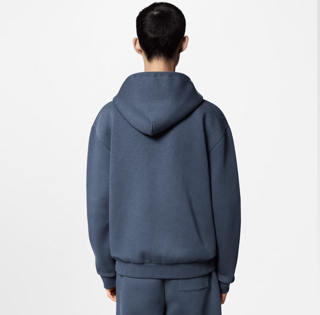 LV Embroidered Jersey Zip-Through Hoodie+TEmbroidered Jersey Jogpants