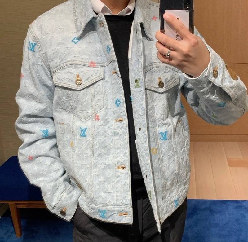 LV Monogram Denim Jacket+Pants
