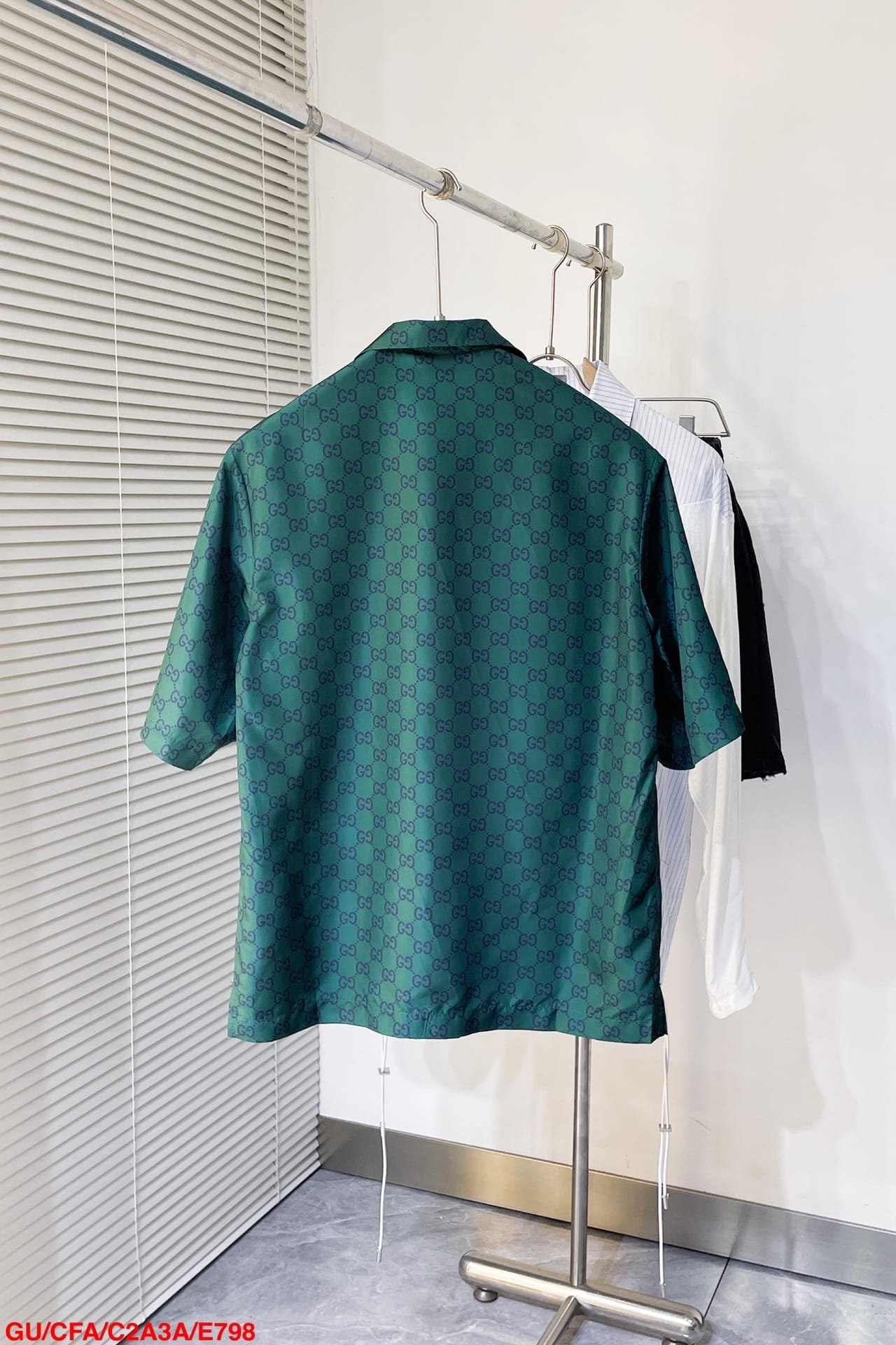 Gucci GG print silk shirt