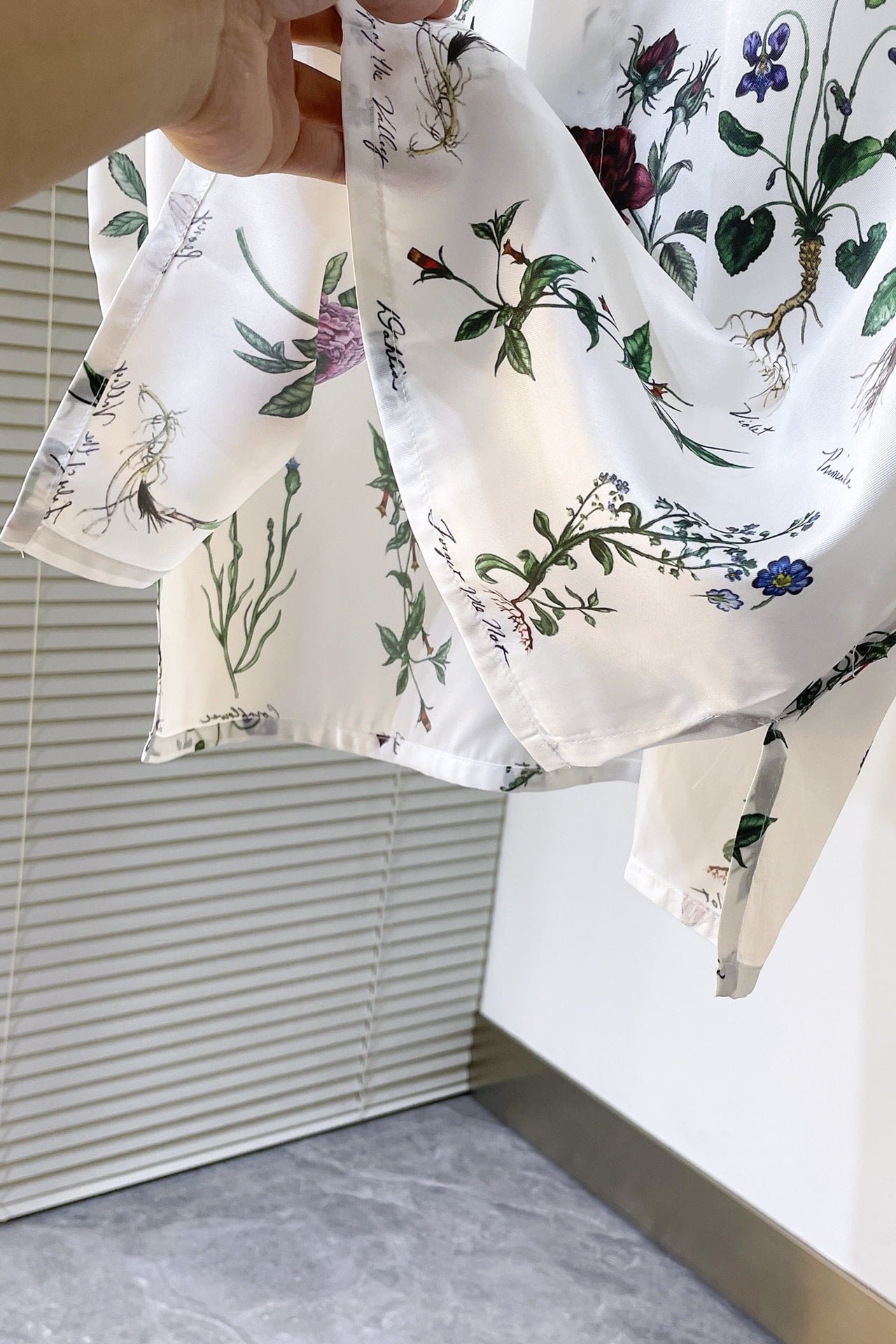 Dior Herbarium Illustration Short-Sleeved Shirt