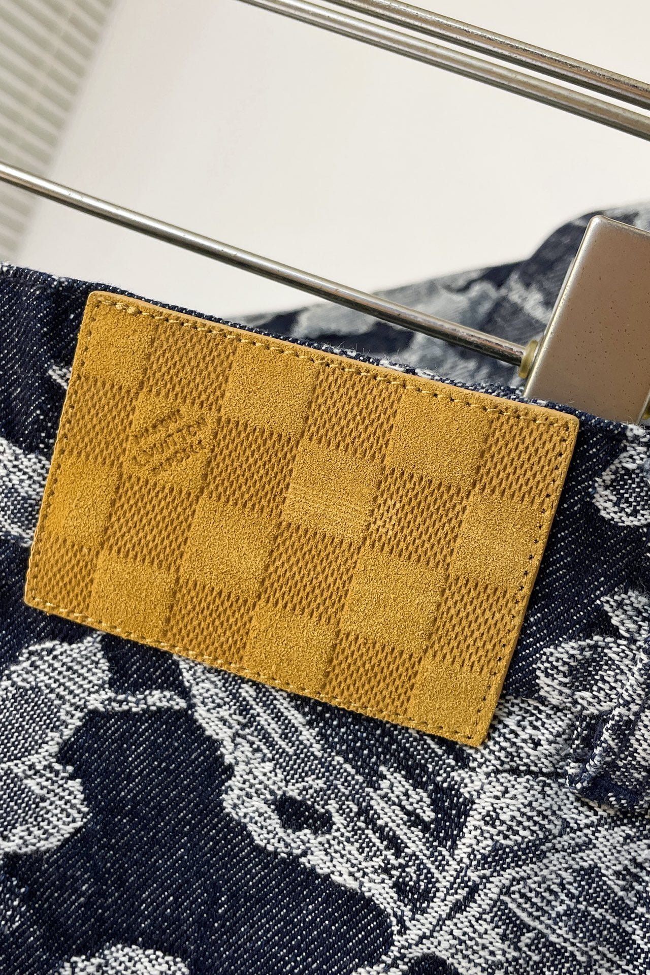 LV Short-Sleeved Denim Shirt+Denim Shorts