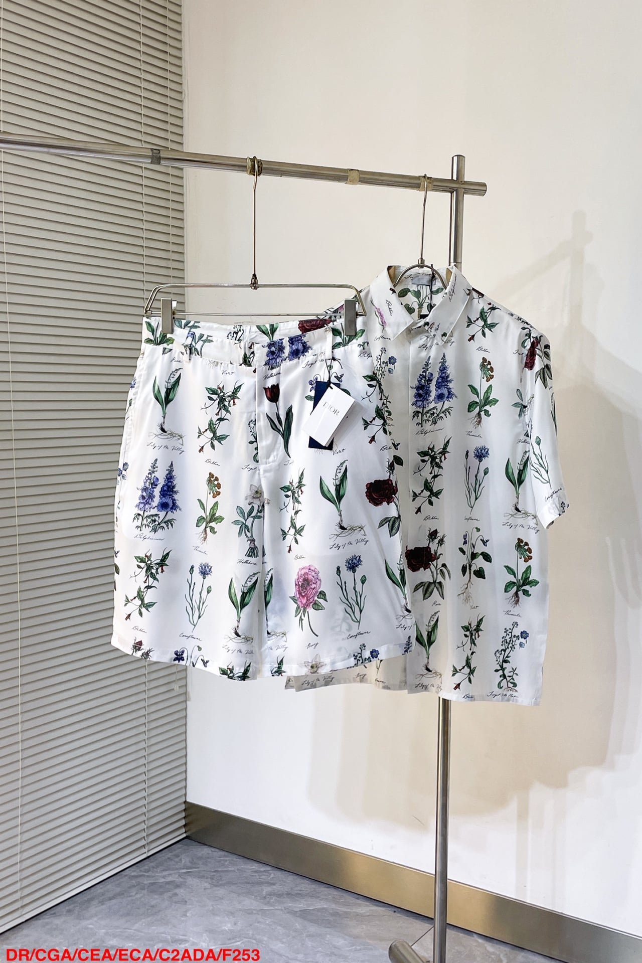 Dior Herbarium Illustration Bermuda Shorts