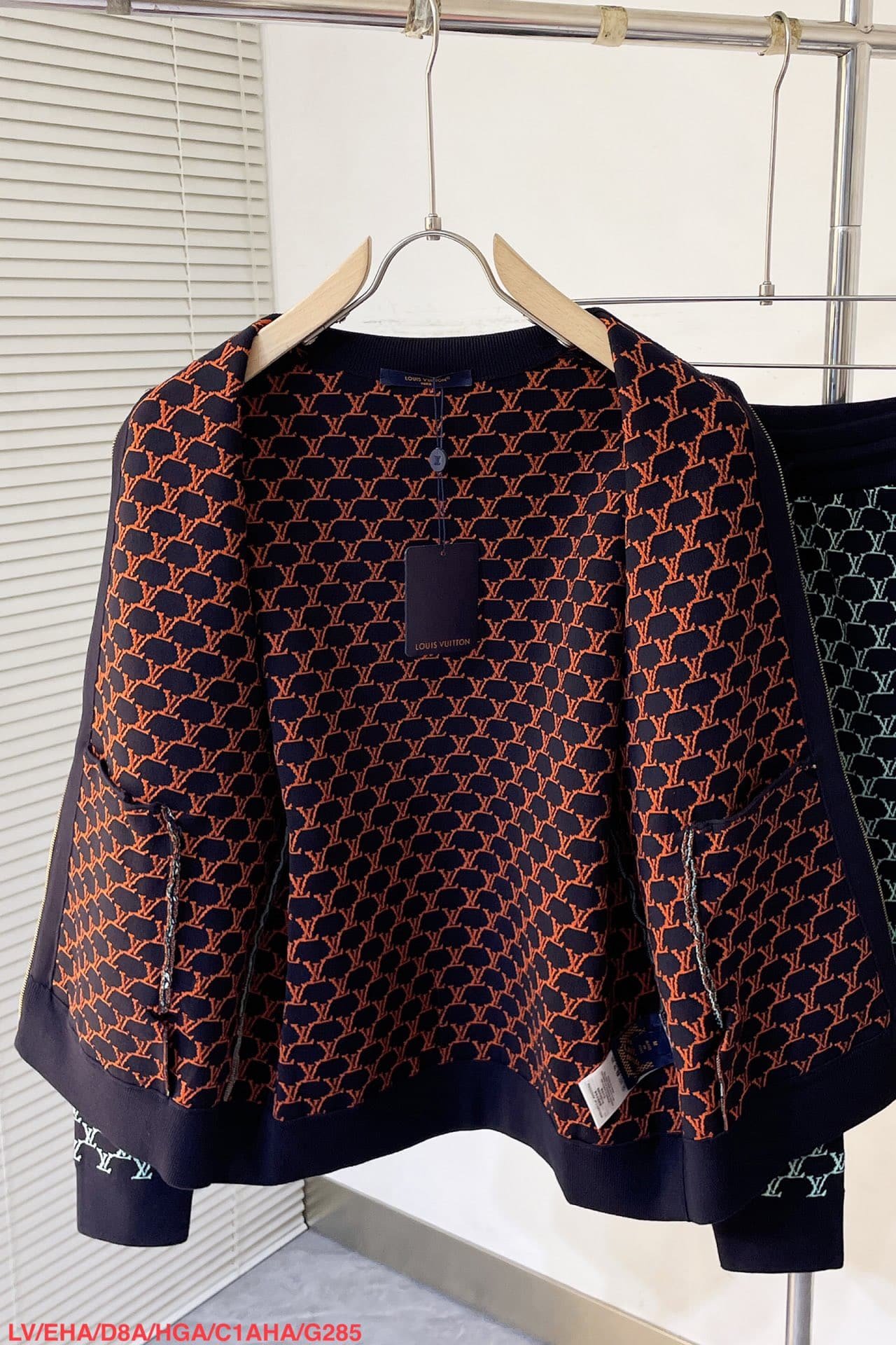 LV Double Face Cotton Jersey Bomber+Shorts
