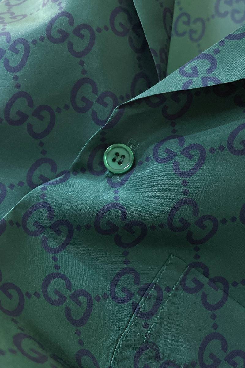 Gucci GG print silk shirt