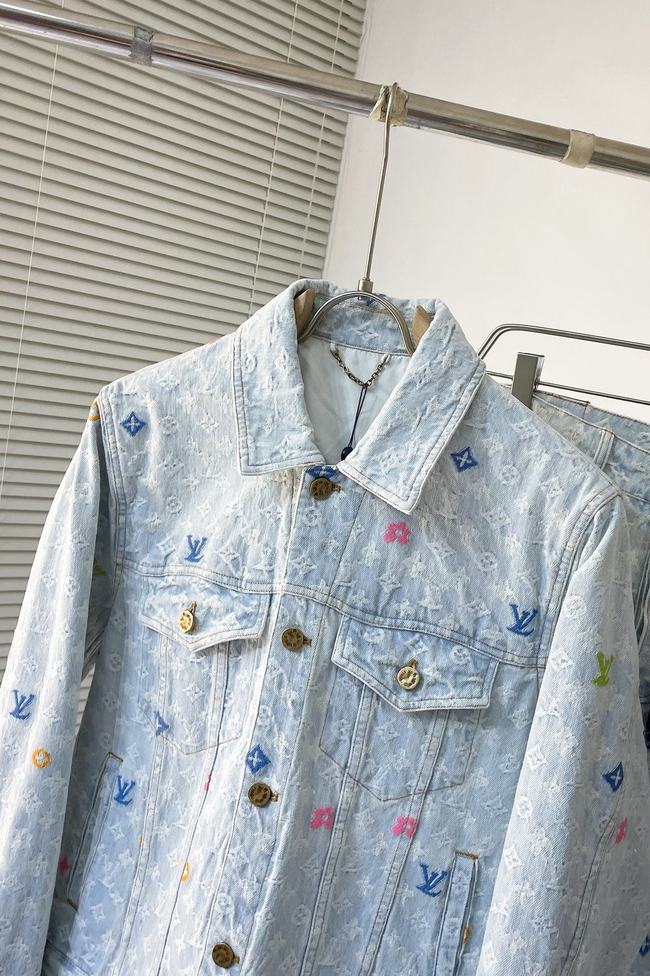 LV Monogram Denim Jacket+Pants