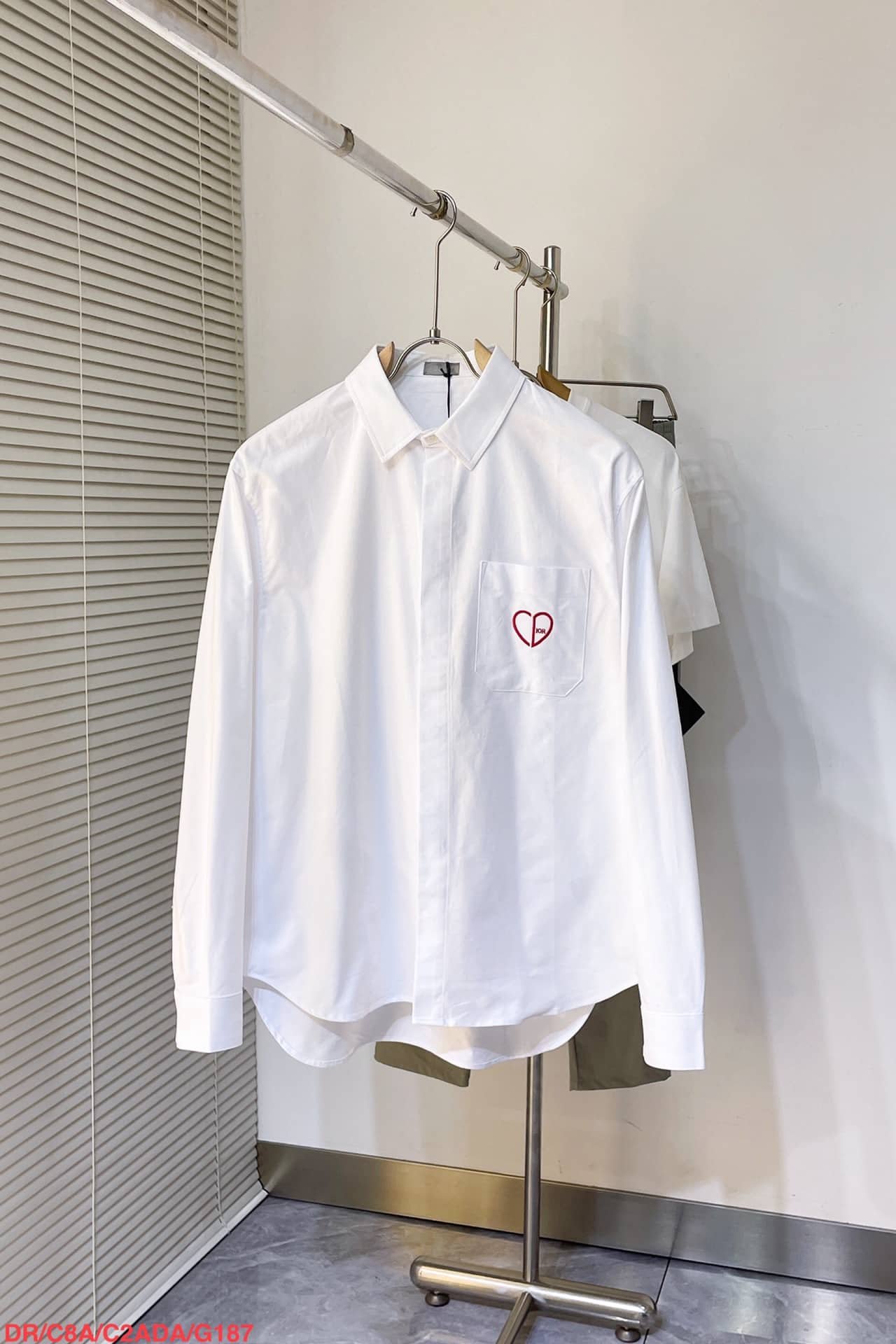 CD Heart Embroidered Shirt