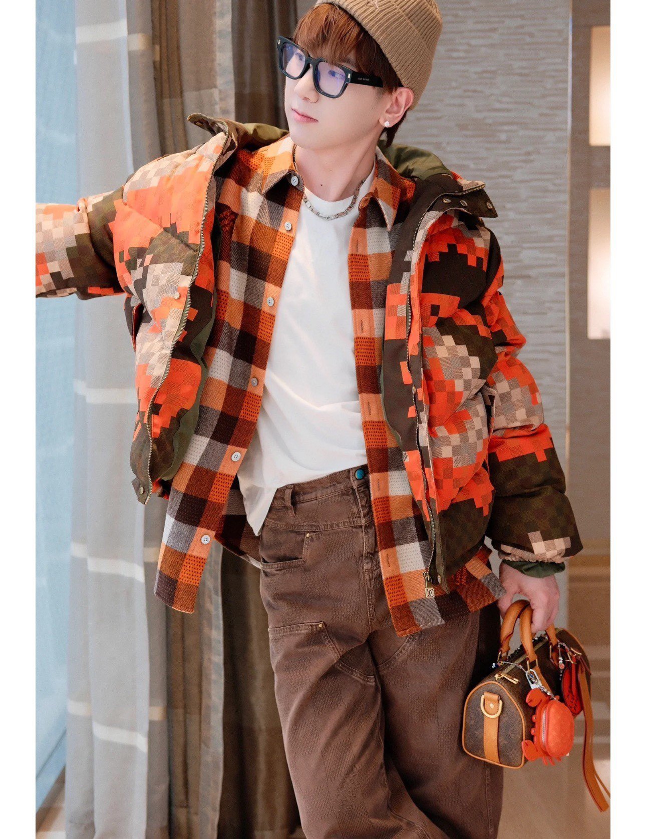 Printed Puffer Jacket