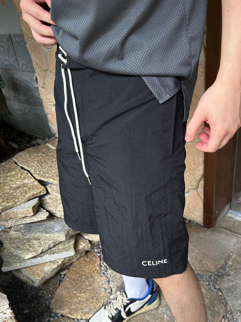 Celine swim shorts in nylon black