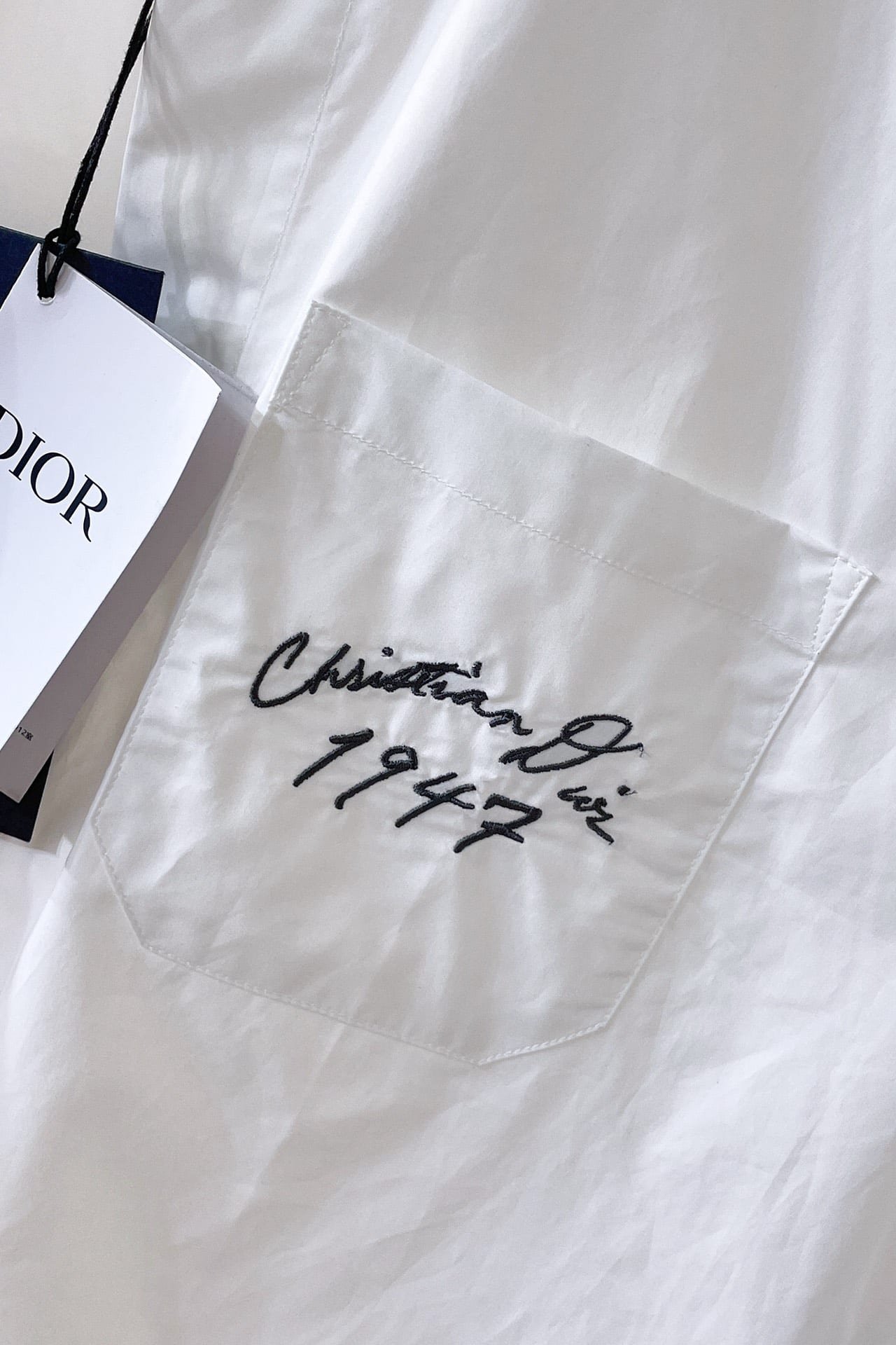 Handwritten Christian Dior 1947 Shirt