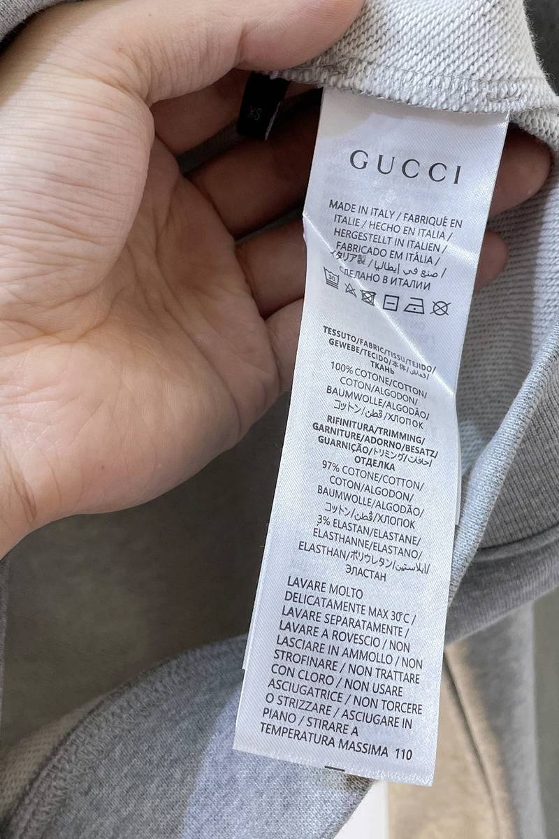 Gucci cotton jersey hooded sweatshirt