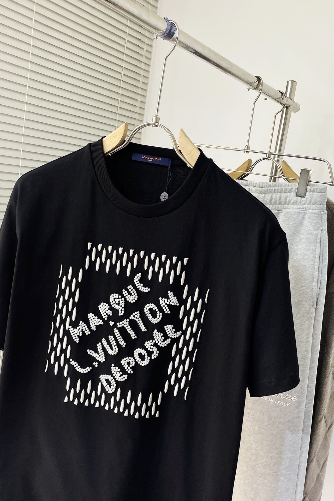 LV Embroidered Signature Cotton T-Shirt