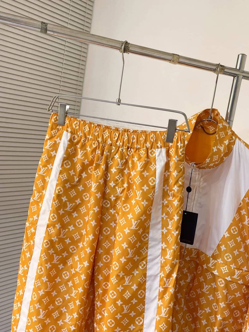 LV Monogram Printed Technical Track Top+Pants