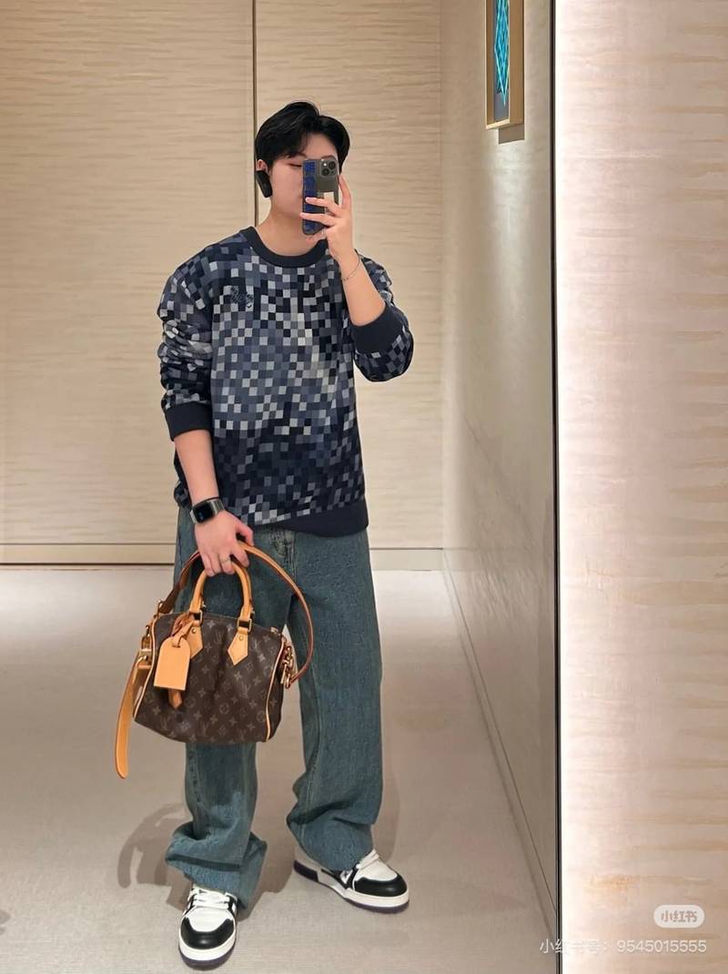LV Vers Damoflage Jacquard Pullover