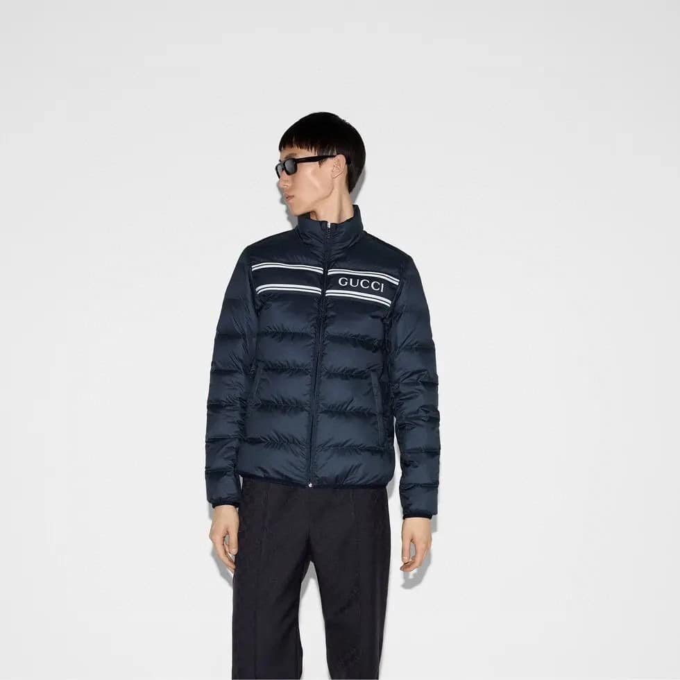 Nylon puffer jacket