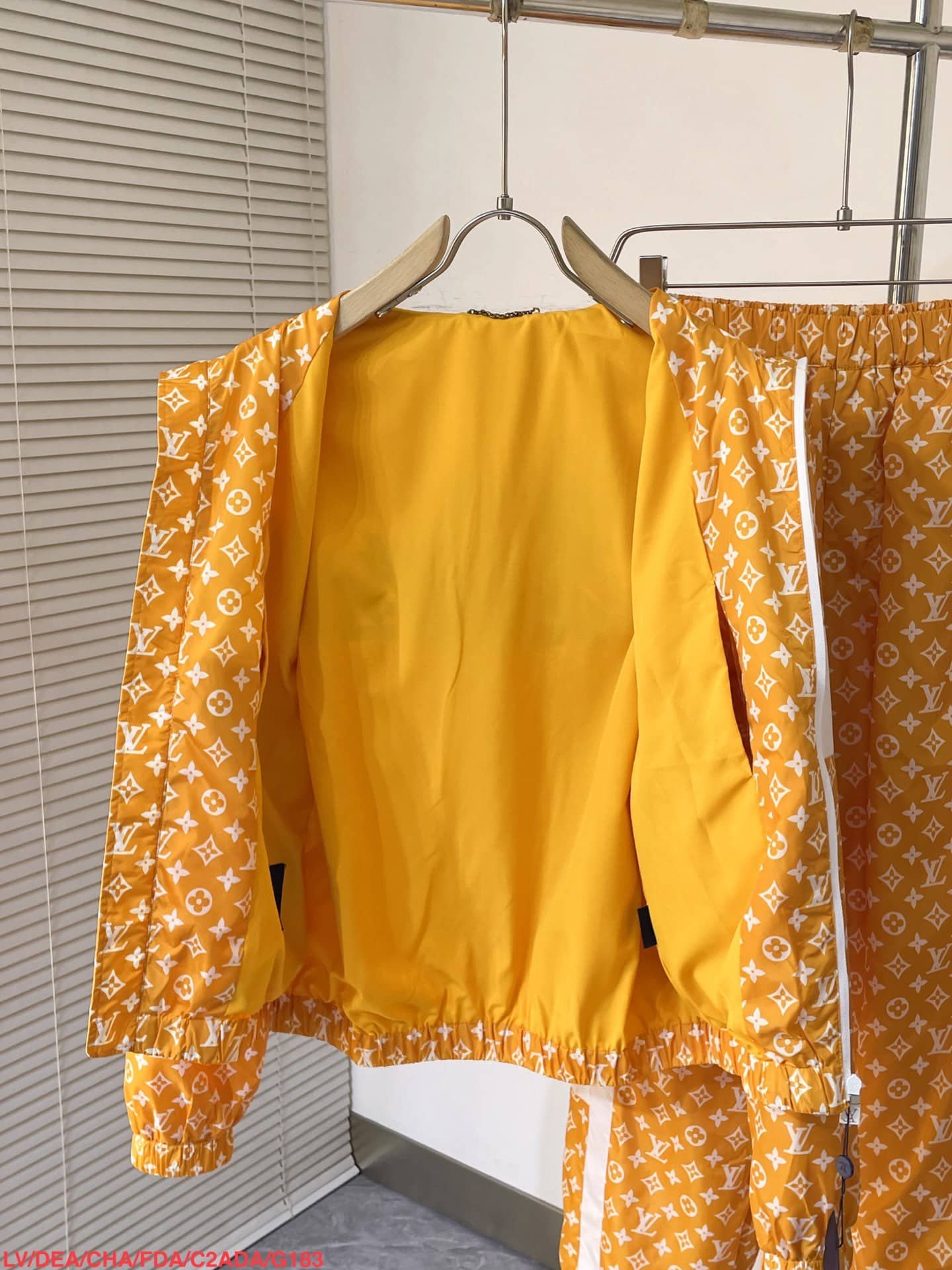 LV Monogram Printed Technical Track Top+Pants
