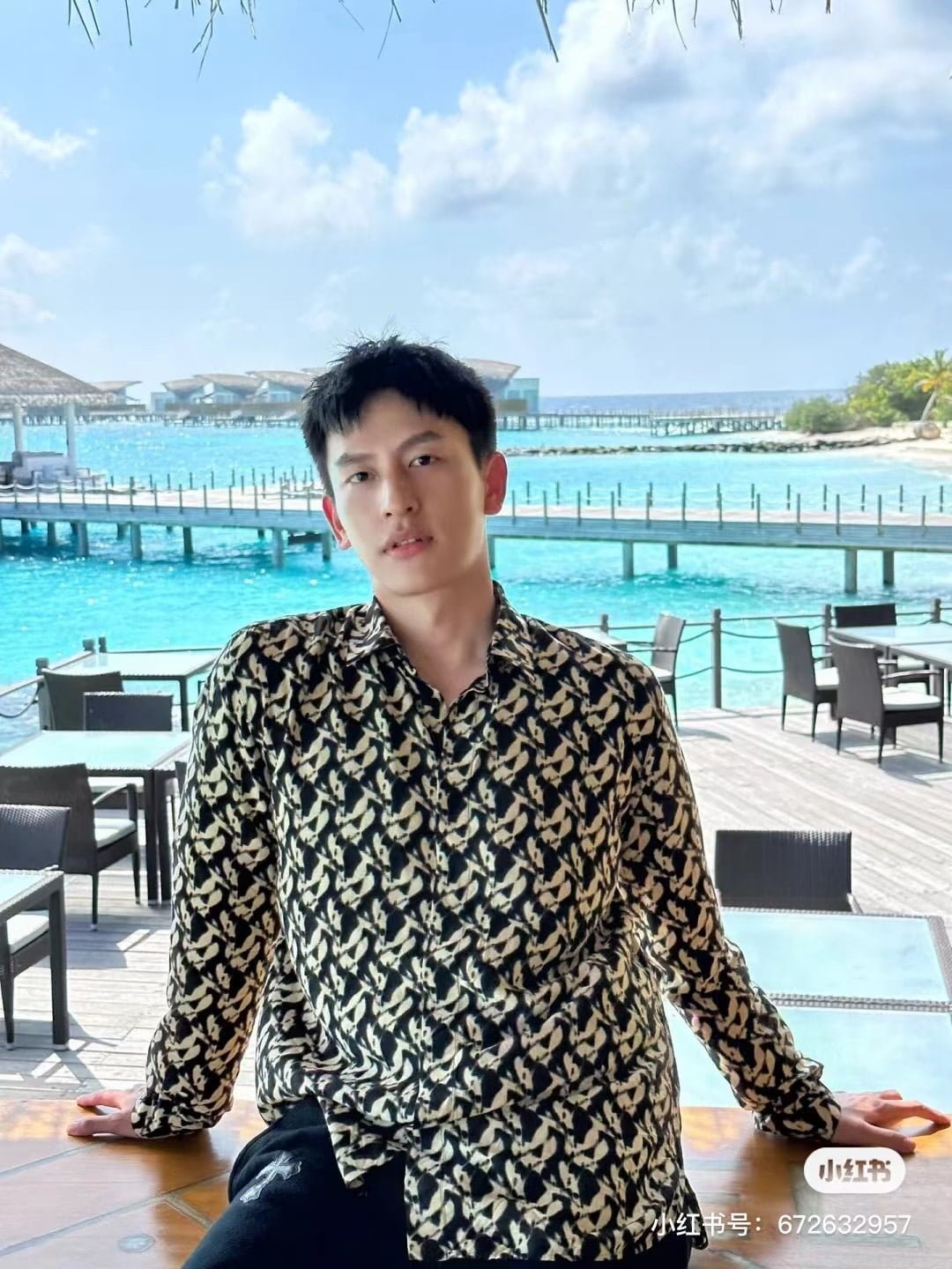 YSL shirt in viscose voile