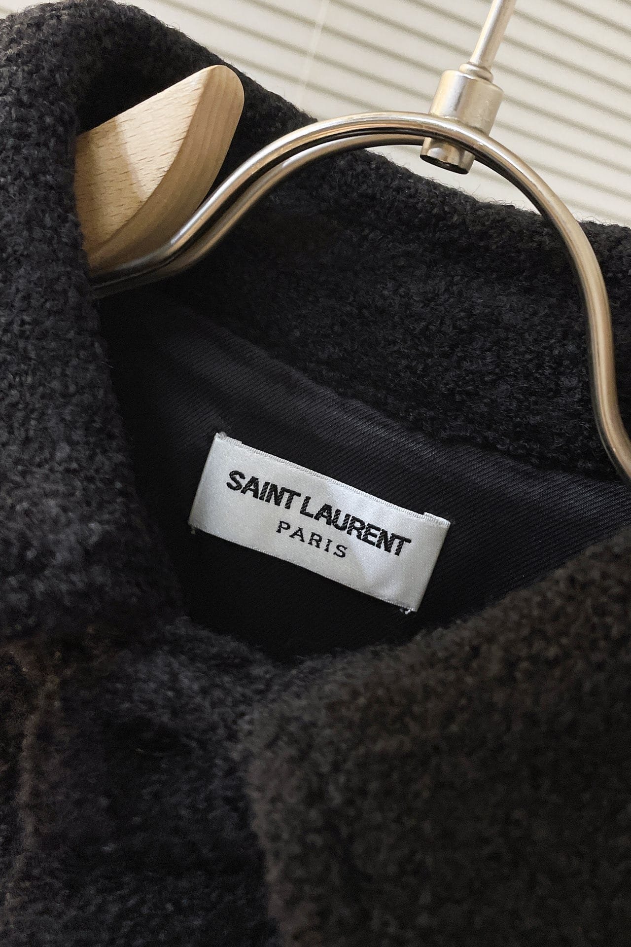 overshirt in cashmere and wool