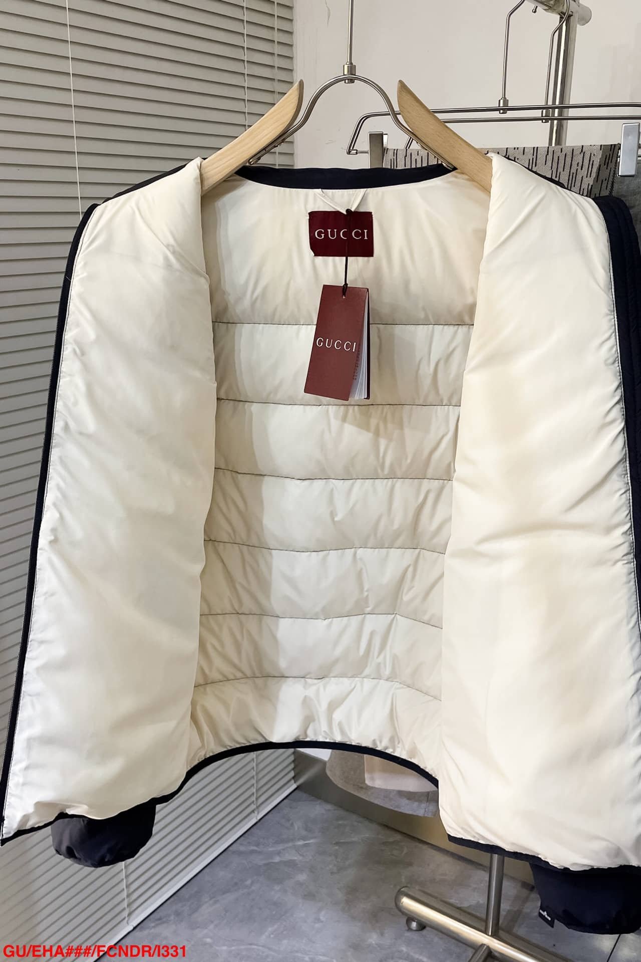 Nylon puffer jacket