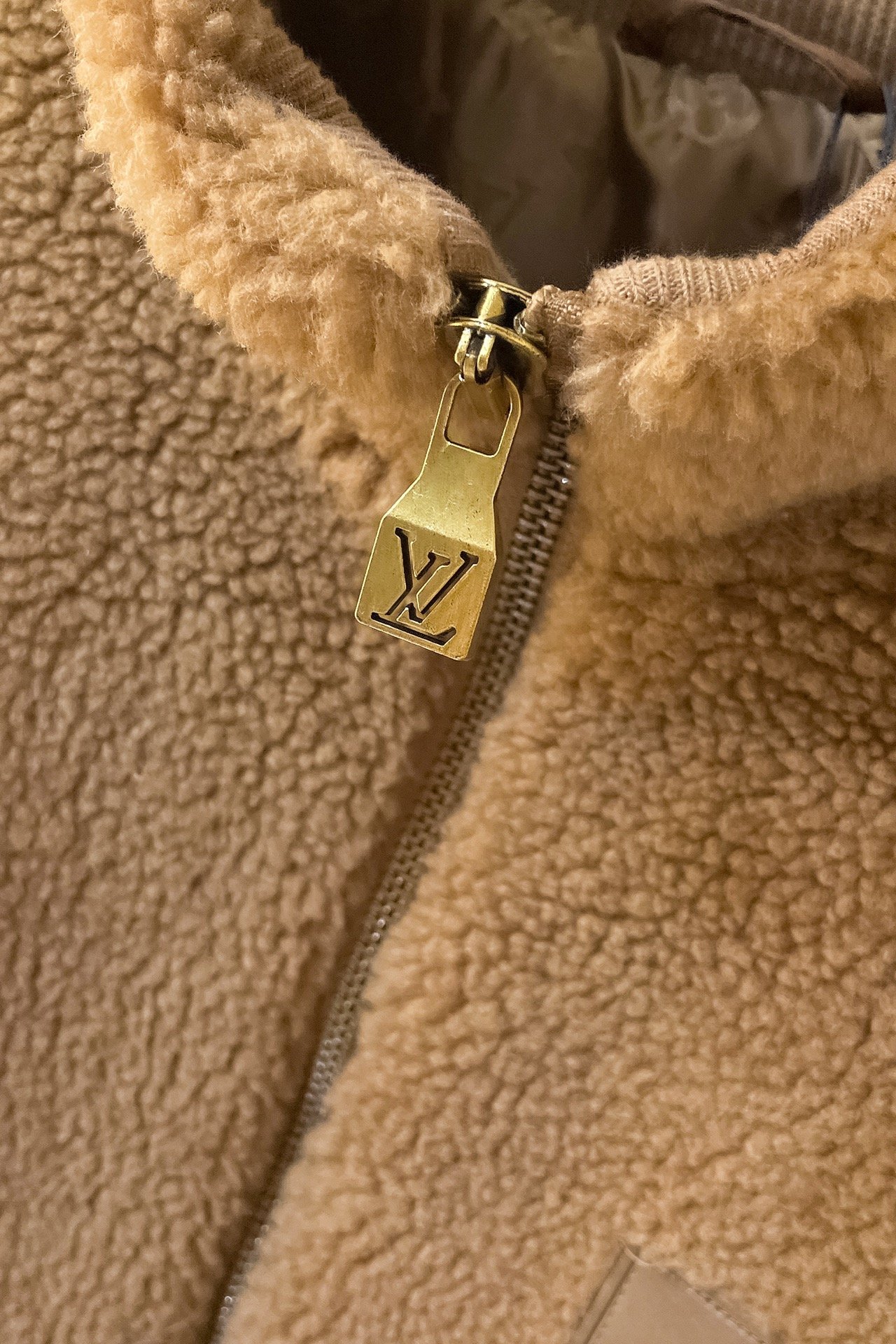 Leather Patch Fleece Blouson