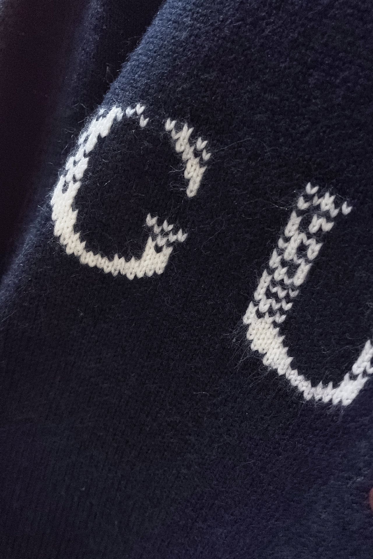 Wool sweater with Gucci intarsia