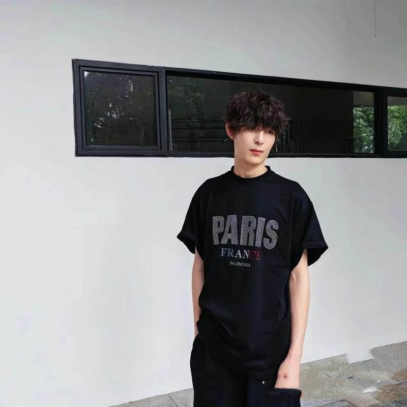 Balenciaga Paris Strass T-Shirt