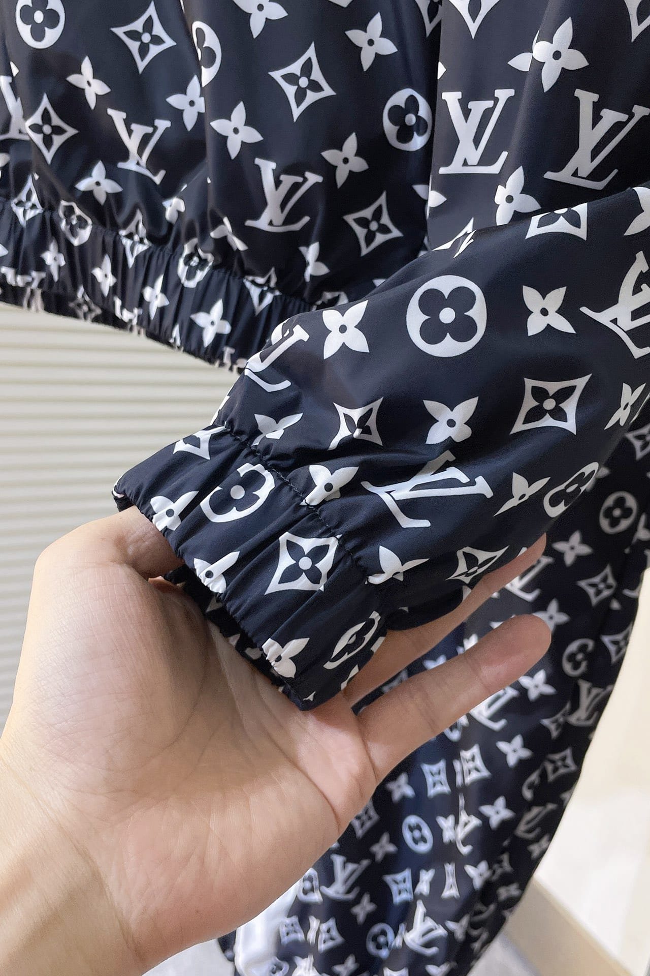 LV Monogram Printed Technical Track Top+Pants