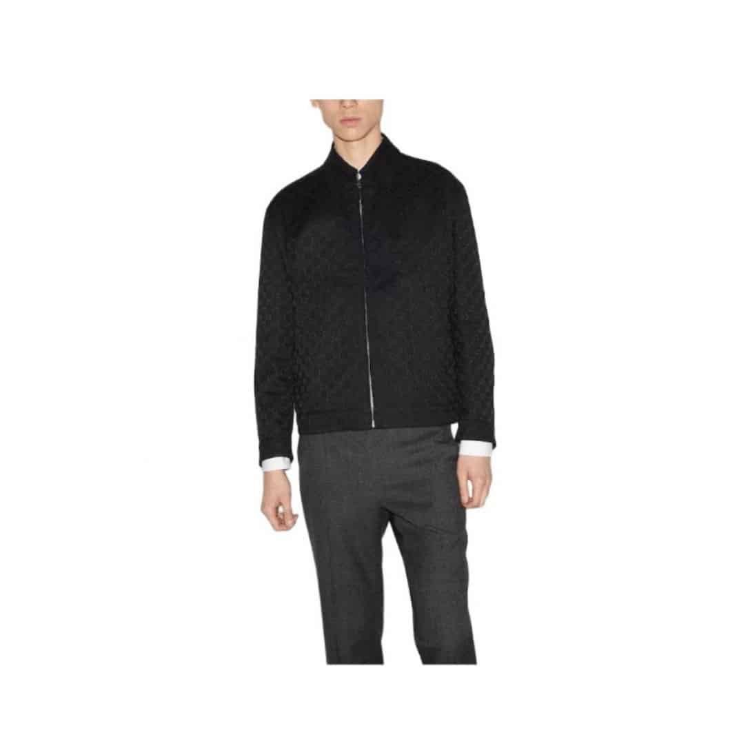Reversible GG jacket