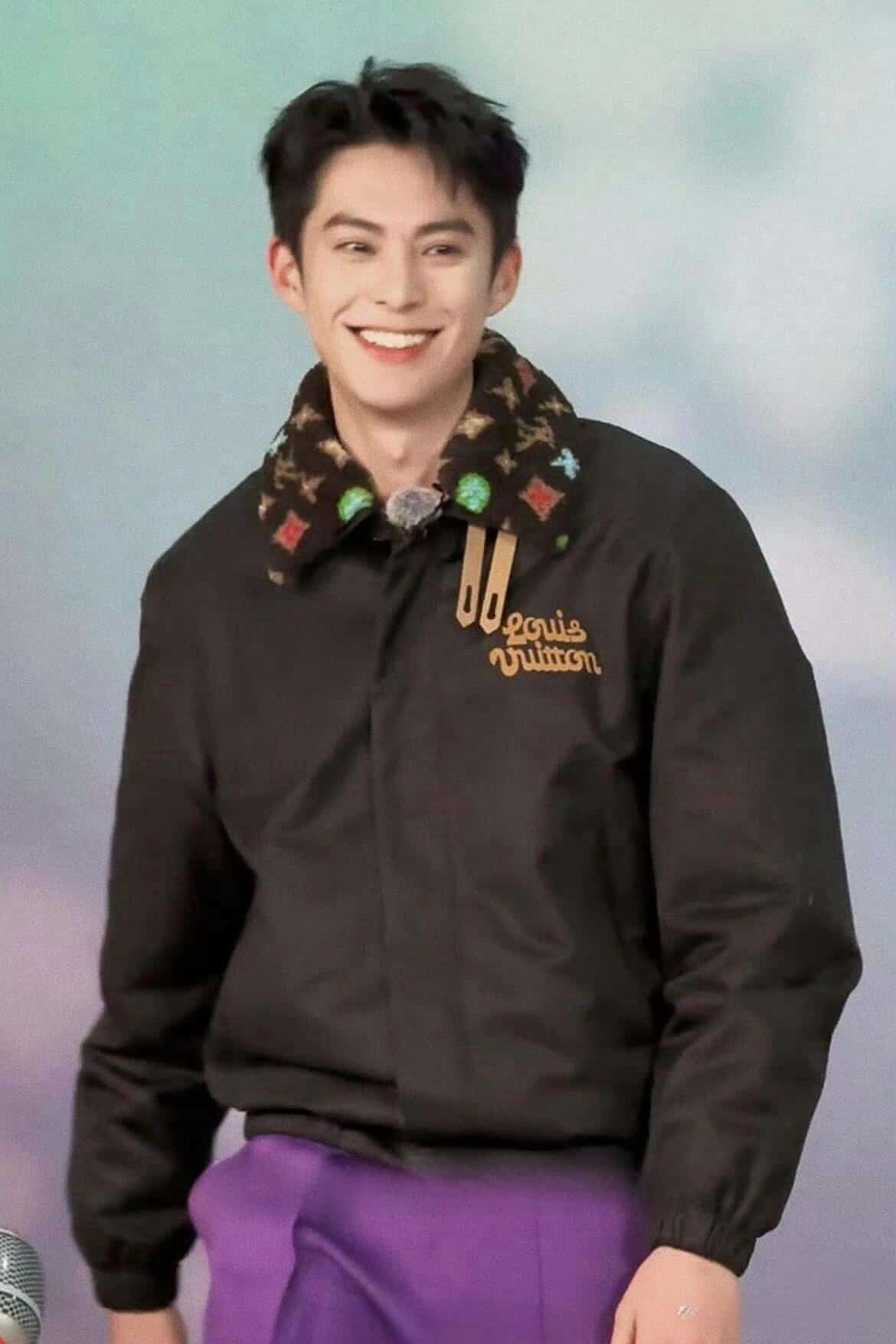 Cotton Aviator Jacket With Monogram Fleece Collar