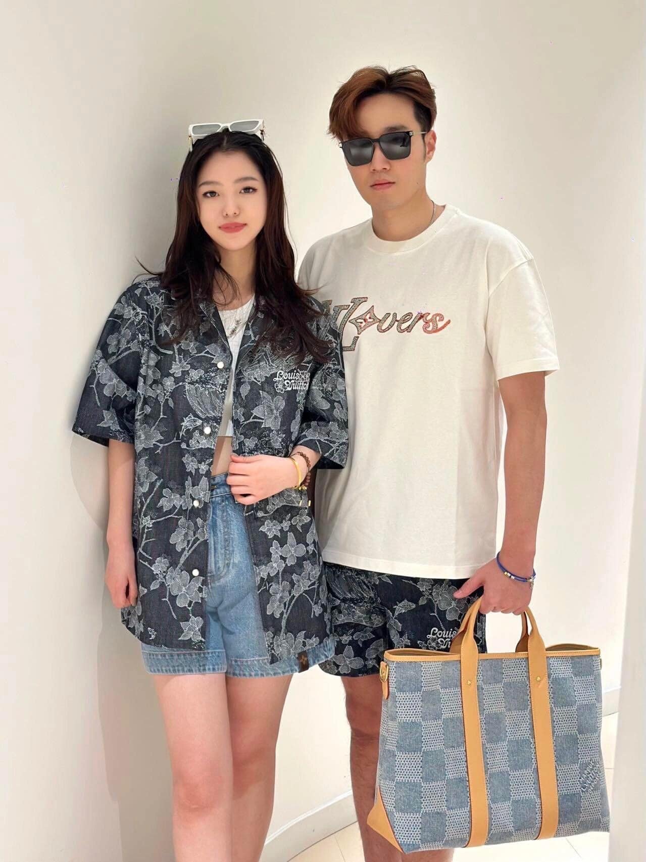 LV Embroidered Short-Sleeved T-Shirt