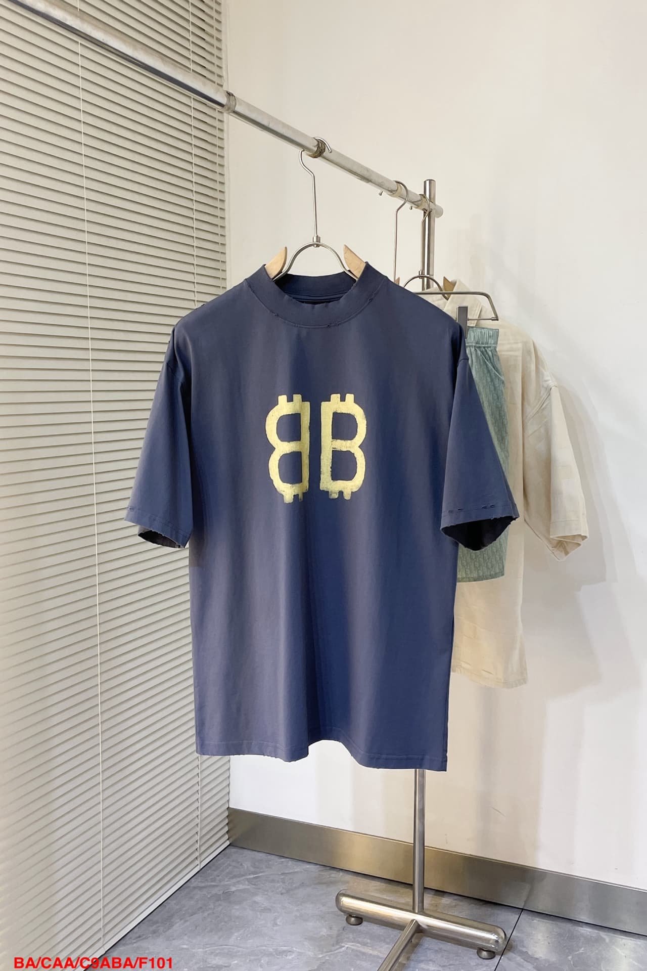 Balenciaga Crypto T-Shirt Oversized in blue vintage jersey