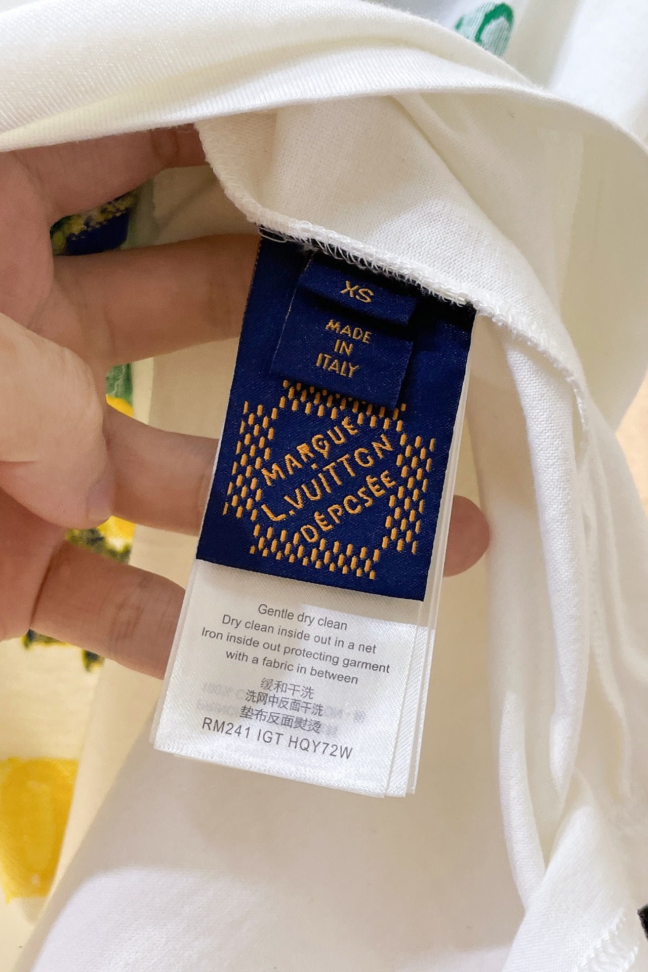 LV Intarsia Graphic Cotton T-Shirt