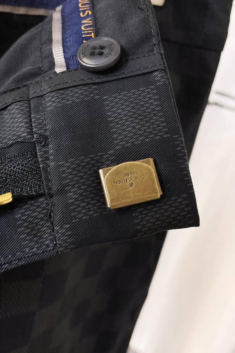 LV Damier Cotton Casual Shorts