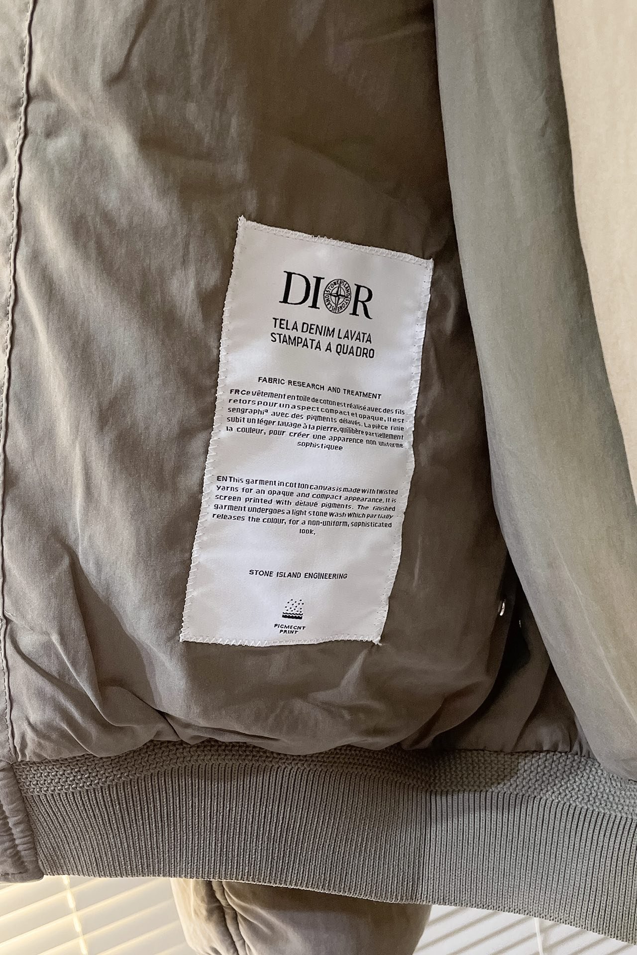 DIOR AND STONE ISLAND Bomber Jacket