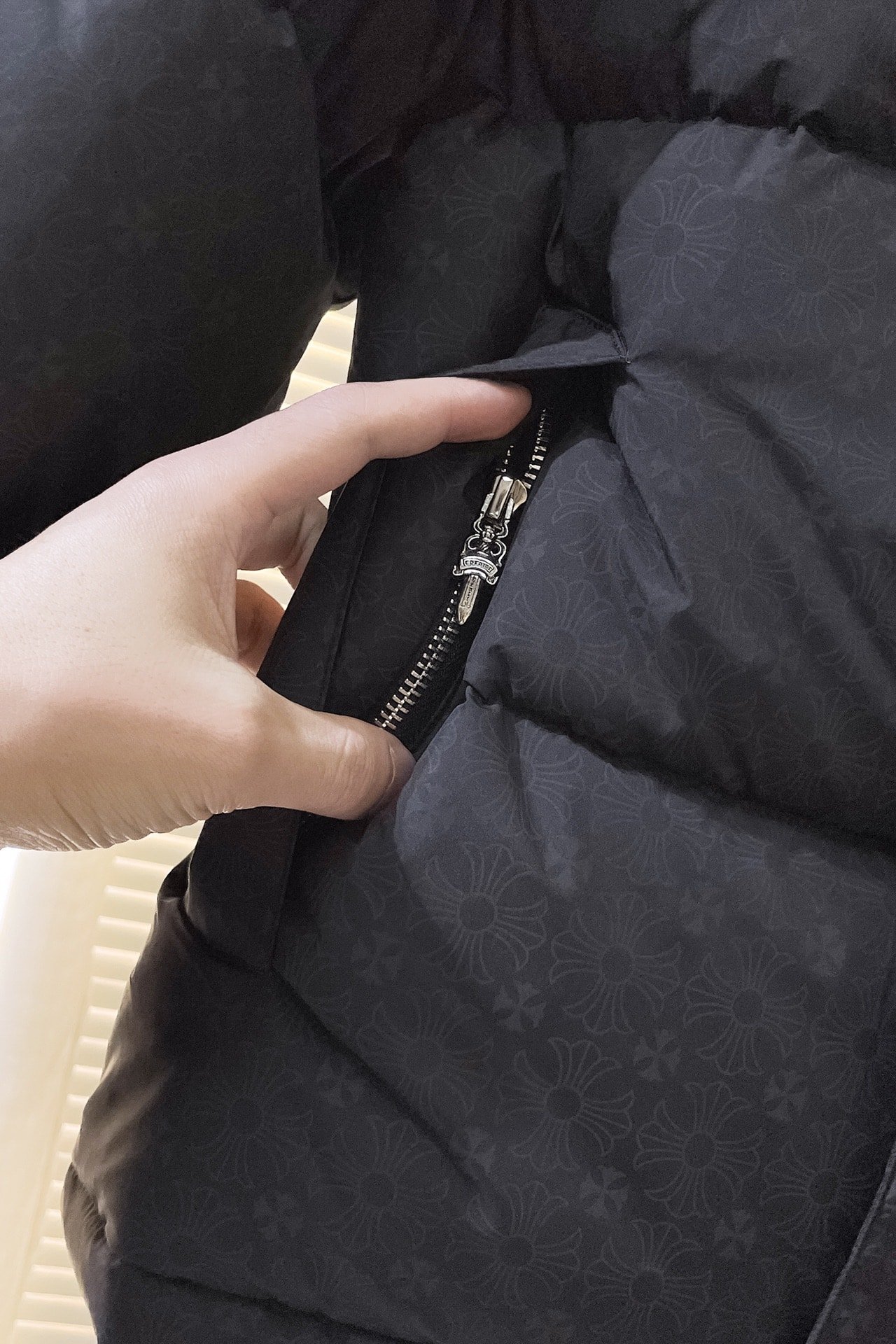 Chrome Hearts down-filled garment