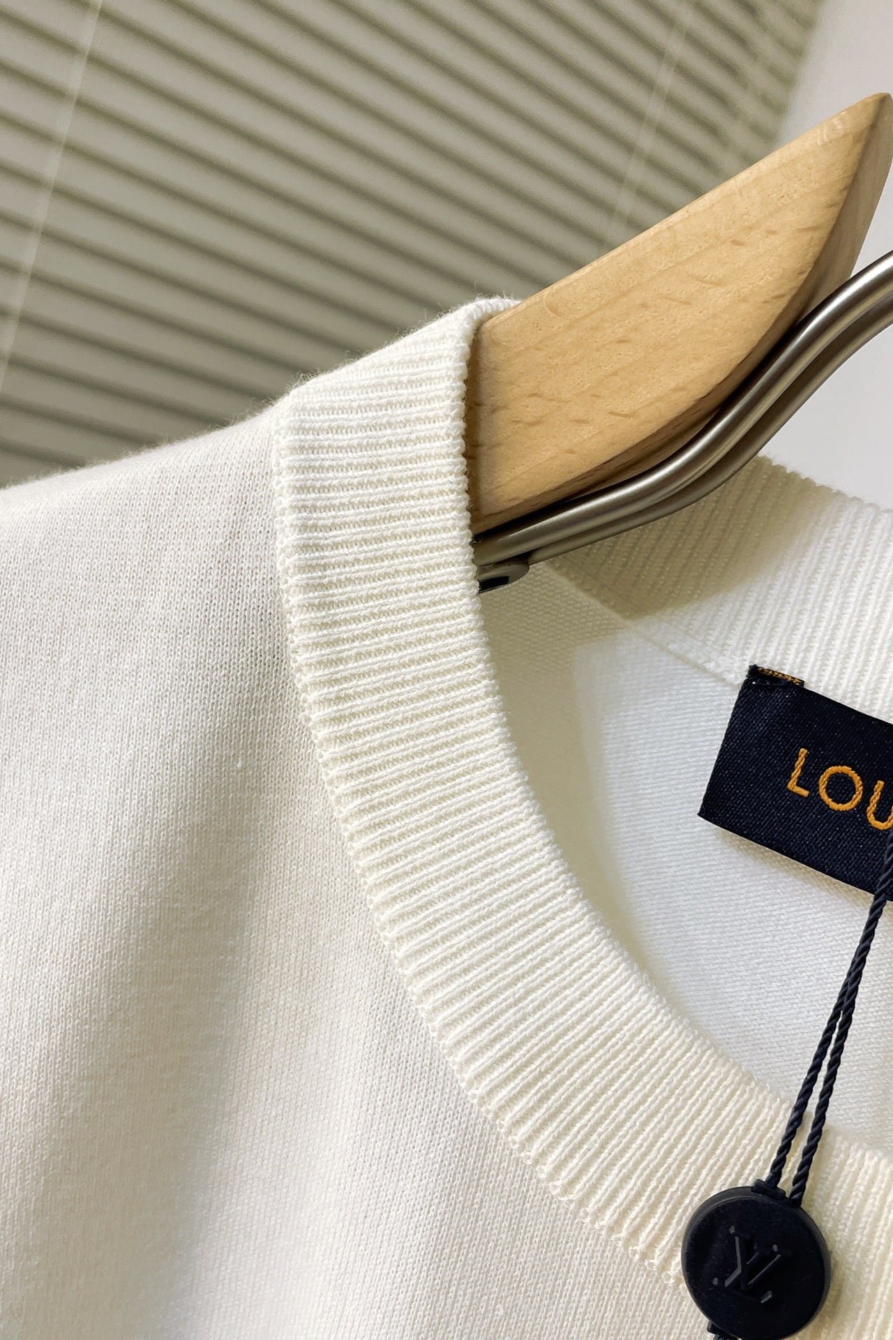 LV Short-Sleeved Cotton Crewneck