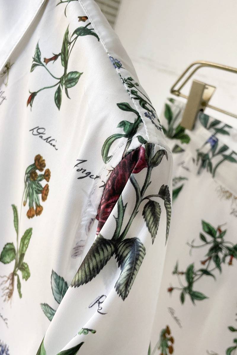 Dior Herbarium Illustration Short-Sleeved Shirt