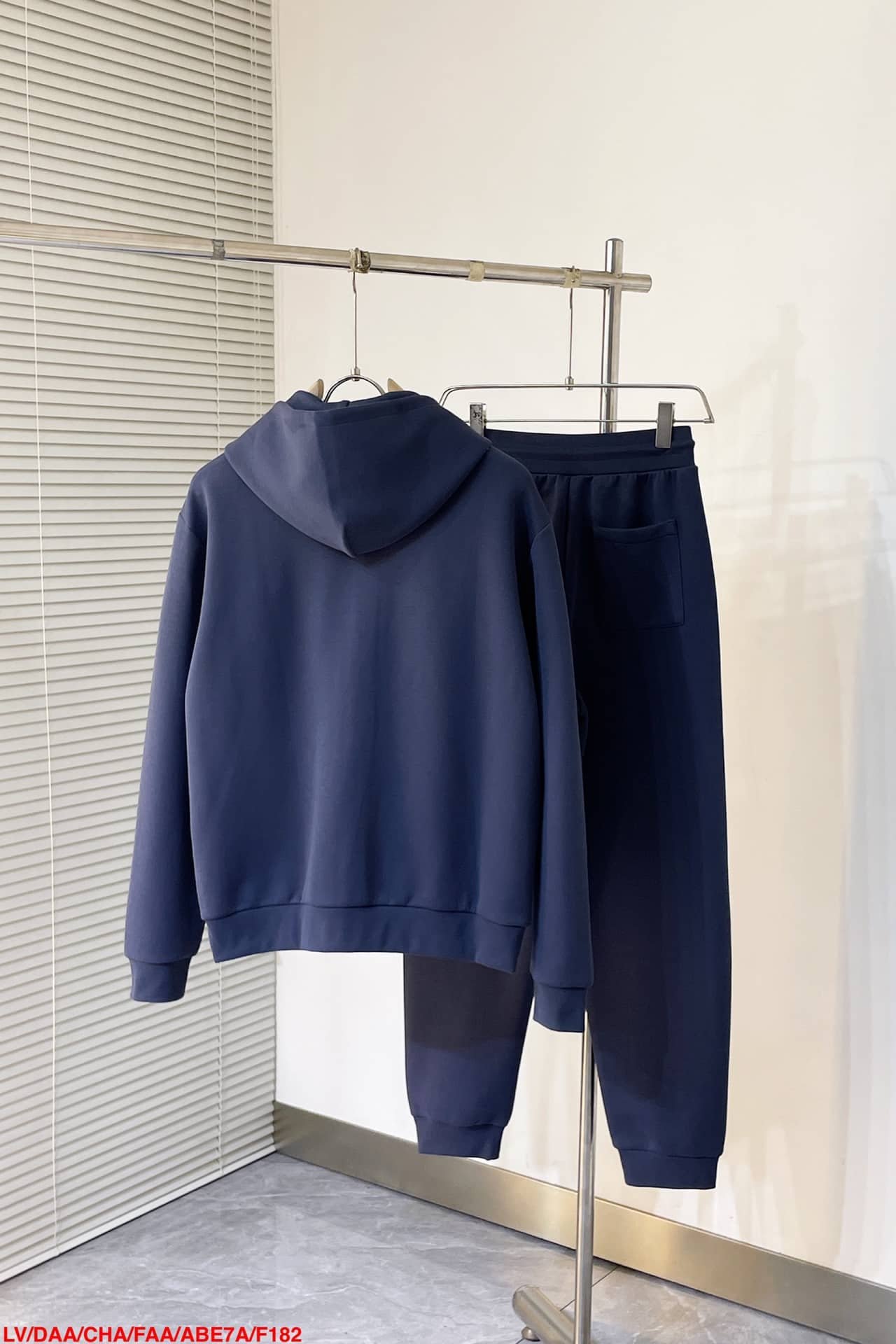 LV Embroidered Jersey Zip-Through Hoodie+TEmbroidered Jersey Jogpants