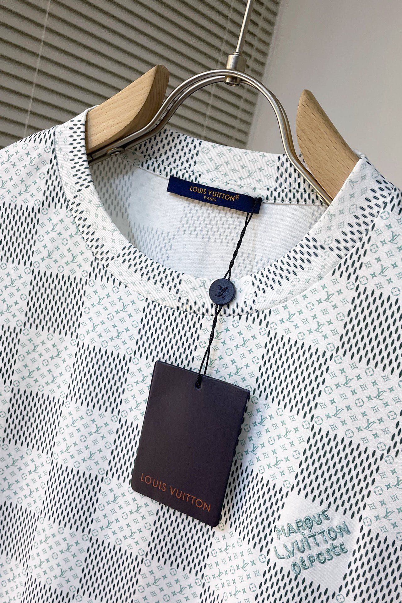 LV Printed Short-Sleeved Cotton T-Shirt