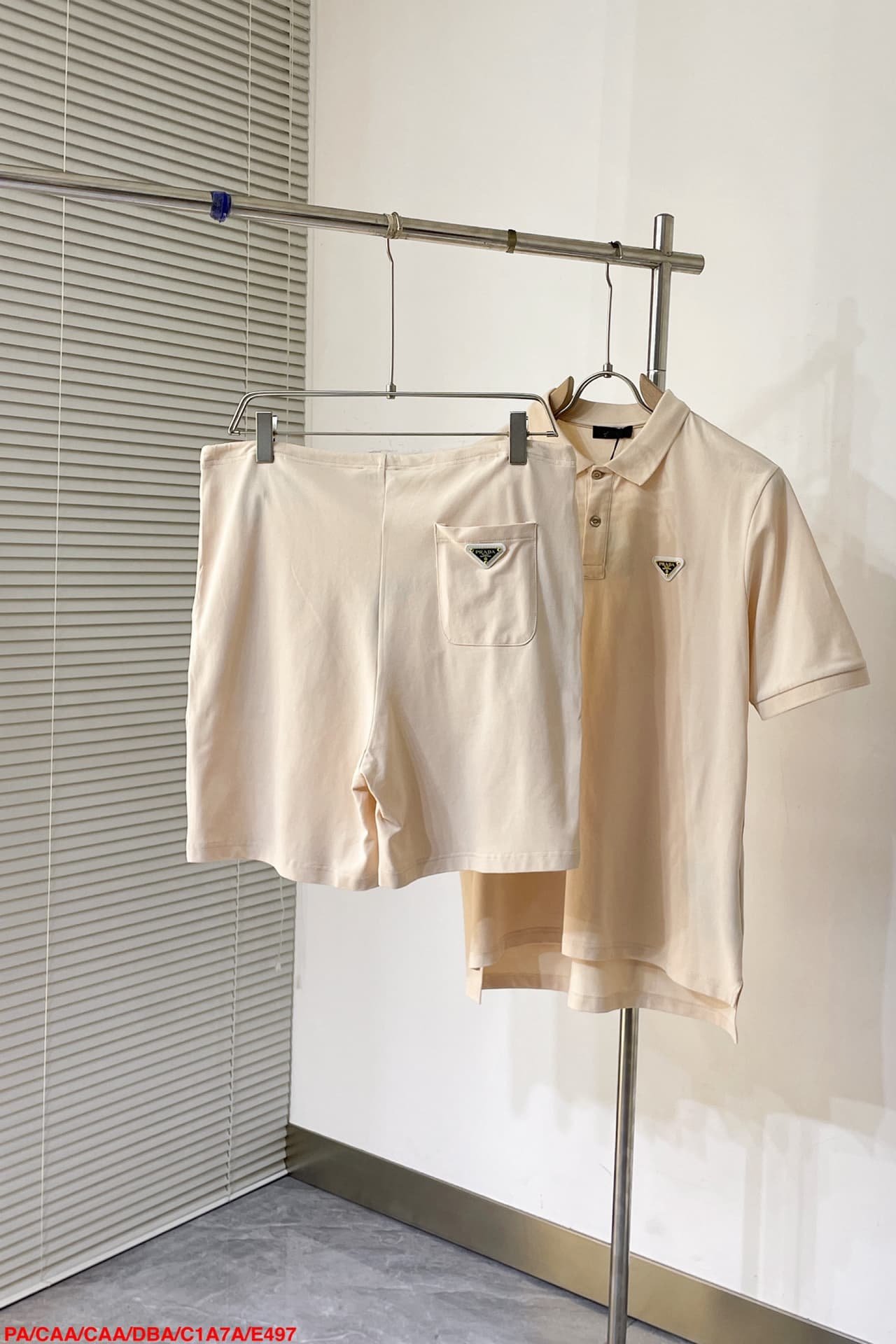 Prada Cotton polo shirt+shorts