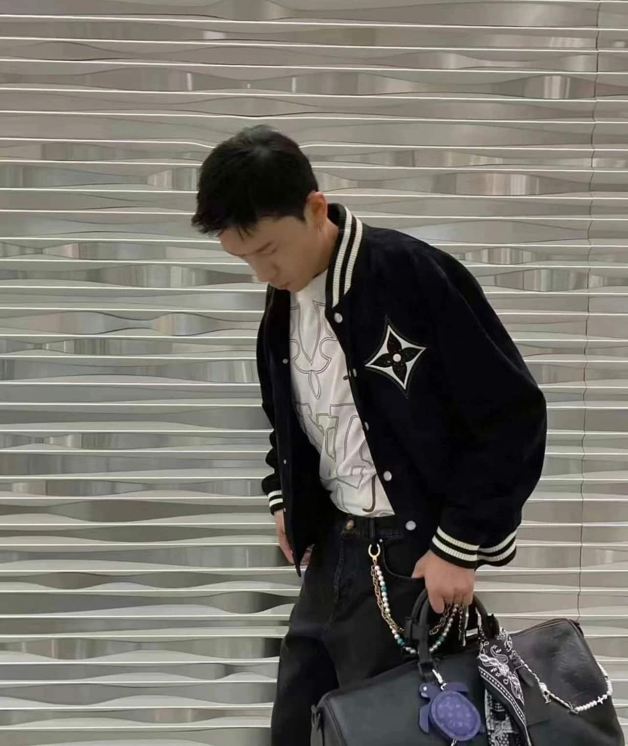 Embellished Lambskin Bomber Blouson