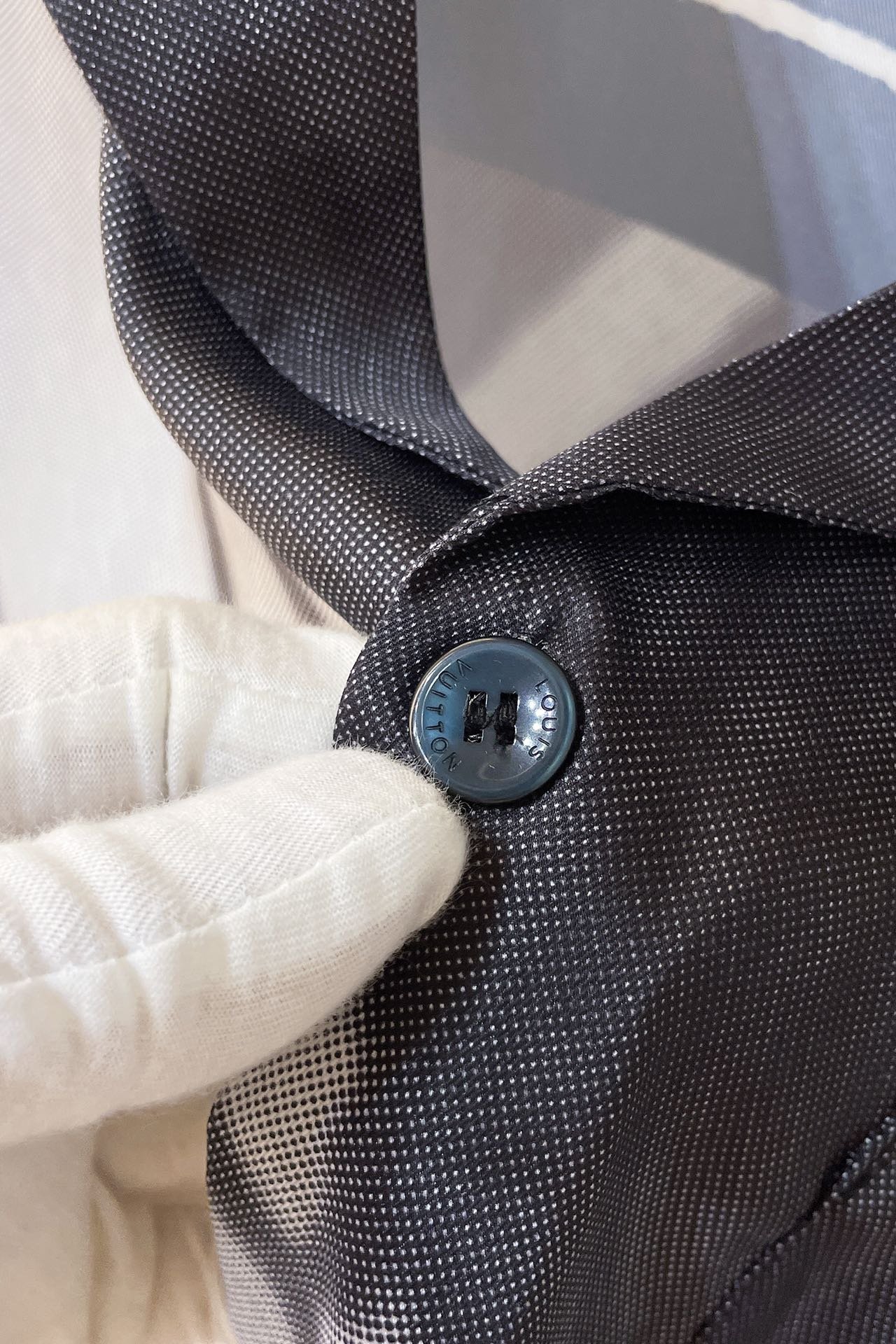 LV Printed Short-Sleeved Silk Shirt