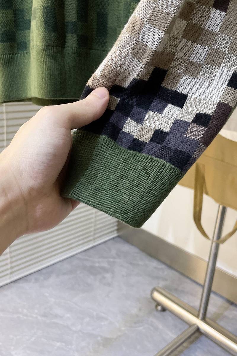 Damier Cotton Jacquard Pullover