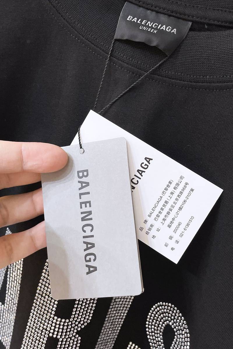 Balenciaga Paris Strass T-Shirt