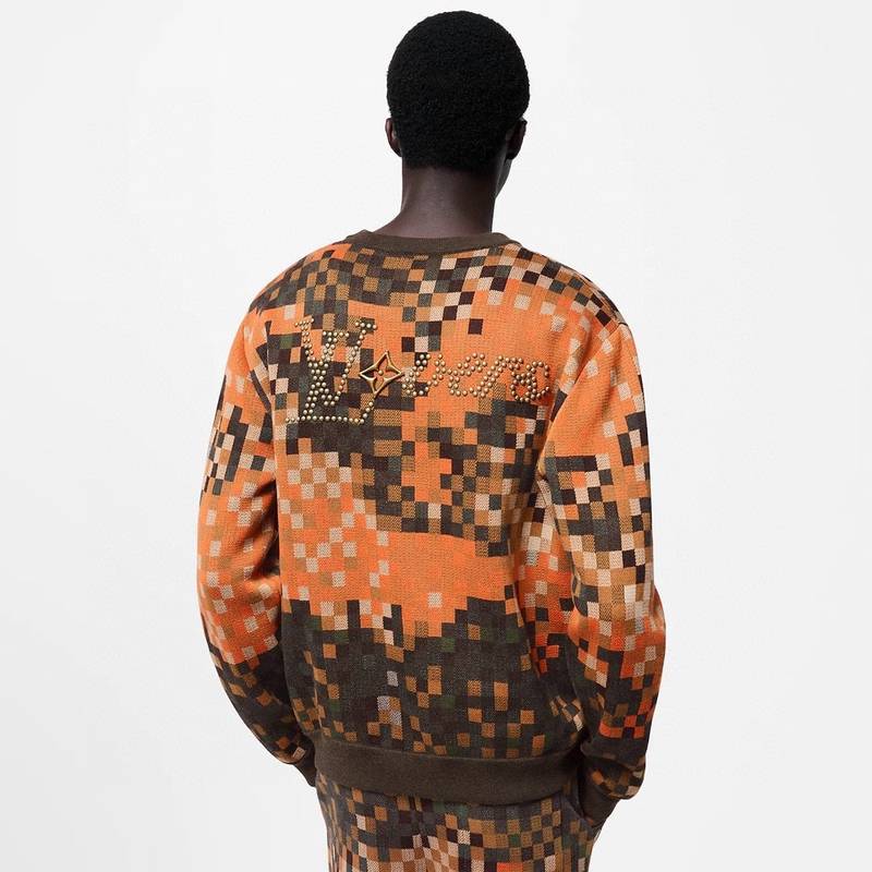 Jacquard Cotton Pullover