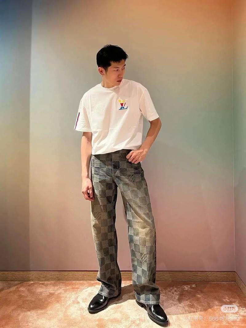 LV Graphic Cotton T-Shirt