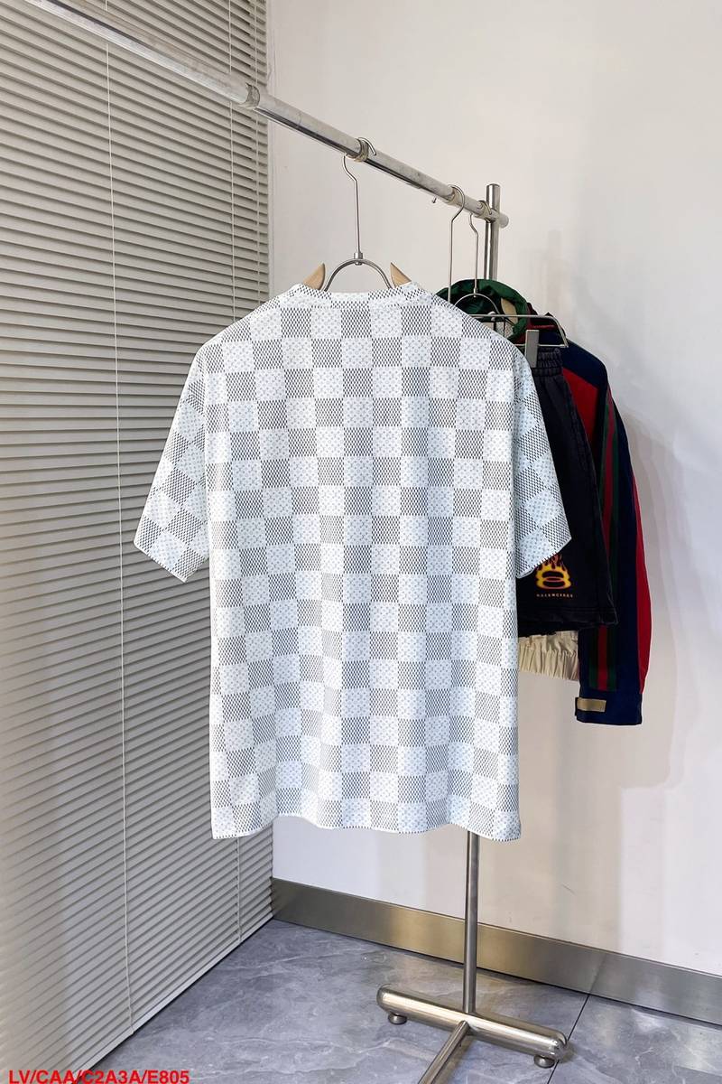 LV Printed Short-Sleeved Cotton T-Shirt