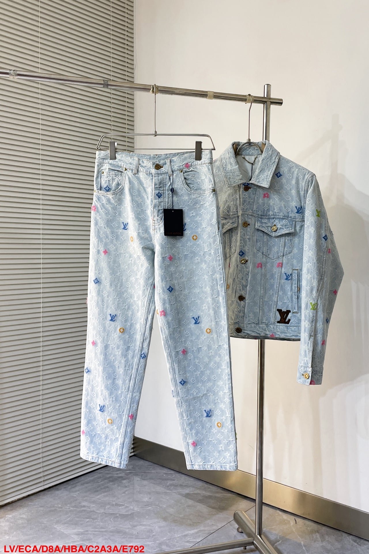 LV Monogram Denim Jacket+Pants