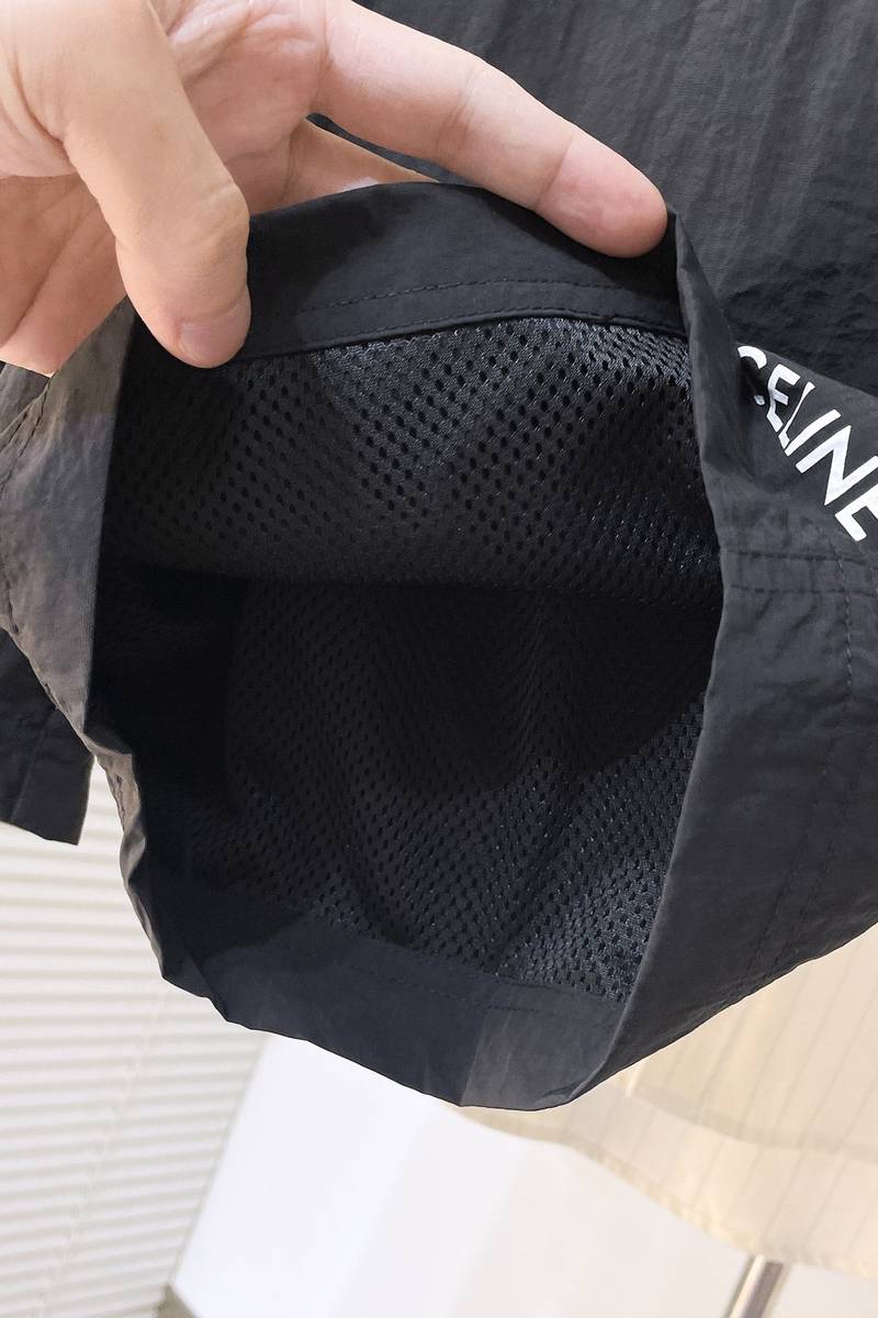 Celine swim shorts in nylon black