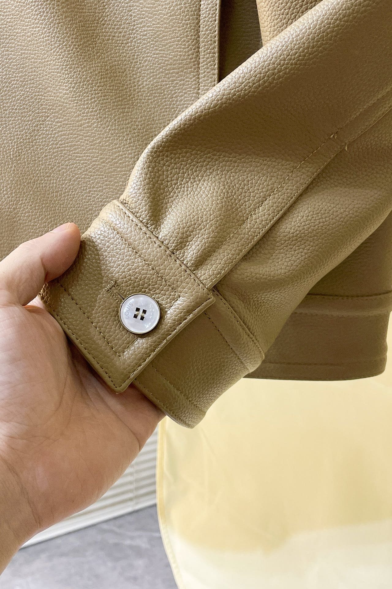 LV Embroidered Leather Blouson
